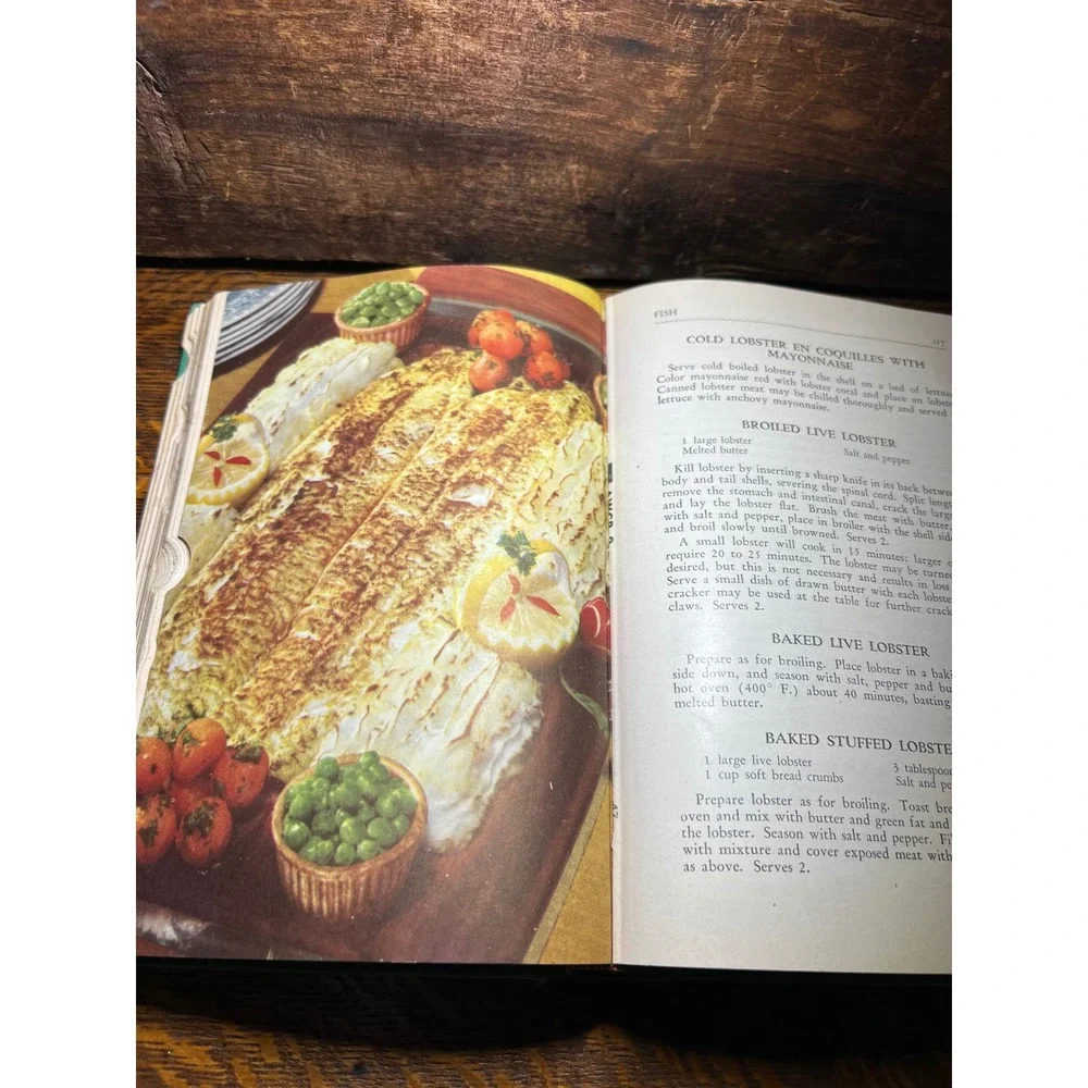 Vintage 1948 The American Womans Cook Book Ruth Berolzheimer Thumb Index Green